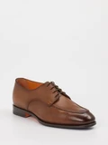 Santoni - Schnürschuh aus Kalbleder in braun