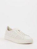 Santoni – Sneaker aus Kalbleder in Off-White