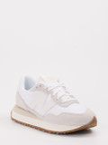 New Balance – Sneaker aus Veloursleder/Textil Weiß
