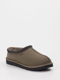 UGG – Slipper aus Leder mit Lammfellfutter