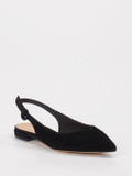 Konstantin Starke – Slingpumps aus Veloursleder Schwarz