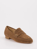 Konstantin Starke – Loafer aus Veloursleder cognacbraun