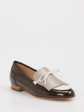 Mannori – Loafer aus Lackleder in Dunkelbraun