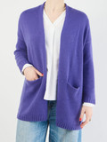 FLONA – Strickjacke aus Feinstrick violett