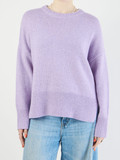 FLONA – Feinstrickpullover aus Wollmix in Flieder