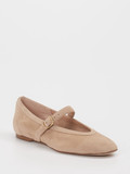 Andrea Puccini – Mary Jane Ballerinas aus Veloursleder