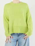 FLONA – Strickpullover aus Wollmix in Apfelgrün
