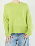 FLONA – Strickpullover aus Wollmix in Apfelgrün