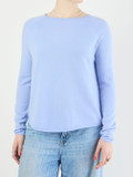 FLONA – Feinstrickpullover aus Strick Hellblau