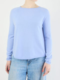 FLONA – Feinstrickpullover aus Strick Hellblau