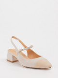 Konstantin Starke – Slingpumps aus Veloursleder Beige