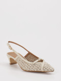 Konstantin Starke – Slingback-Pumps aus Textil in Beige