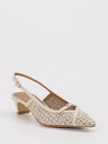 Konstantin Starke – Slingback-Pumps aus Textil in Beige