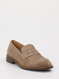 Digel – Penny Loafer aus Veloursleder in Taupe