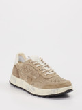 Premiata – Sneaker aus Veloursleder sandbeige