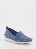 Andrea Conti - Slipper aus Kalbleder in blau