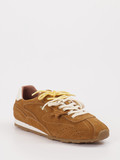 MRP – Sneaker aus Veloursleder Cognacbraun