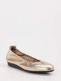 Arche – Ballerinas aus Metallic mit Gummisohle Gold