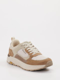 Camel Active – Sneaker aus Velour/Textil Beige