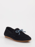 Andrea Puccini – Loafer aus Veloursleder Dunkelblau