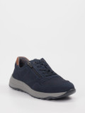 Waldläufer – Sneaker aus geprägtem Leder  marineblau