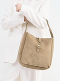 Marlon Firenze – Hobo Bag aus Kalbleder in Beige
