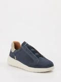 Ambitious - Slipper aus Veloursleder in blau