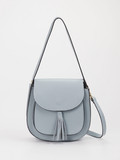 Marlon Firenze – Crossbody Bag aus Kalbleder hellblau