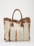 Marlon Firenze – Shopper aus Textil mit Fransenabschluss