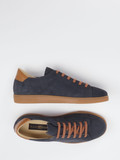 Ralph Harrison – Sneaker aus Veloursleder Dunkelblau