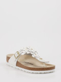 Birkenstock – Zehentrenner aus Leder Weiß