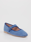 Pretty Ballerinas – Spangenpumps aus Veloursleder blau