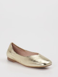 Andrea Puccini – Ballerinas aus Metallic Leder gold