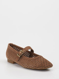 Paul Green – Spangenpumps aus Veloursleder braun