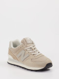 New Balance – Sneaker aus Veloursleder Beige