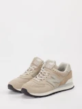 New Balance – Sneaker aus Veloursleder Beige