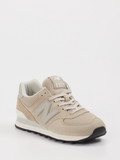 New Balance – Sneaker aus Veloursleder Beige