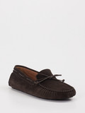 Boss – Slipper aus Veloursleder Braun