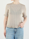 FLONA – Strickshirt aus Strick beige