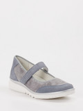 Semler - Spangenschuh Lena aus Stretch in blau