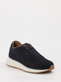 Boss – Sneaker aus Veloursleder Navy