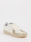 Lacoste – Sneaker aus Leder weiß Metallic