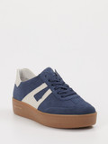 Semler – Sneaker aus Veloursleder blau