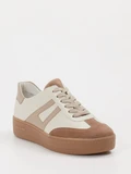 Semler - Sneaker Kristin aus Velour/Leder in beige