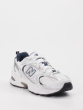 New Balance – Sneaker aus Textil Weiß Silber