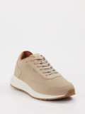 Boss – Sneaker aus Veloursleder Beige