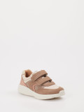 Bisgaard – Klett-Sneaker aus Veloursleder Beige