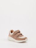 Bisgaard – Klett-Sneaker aus Veloursleder Beige