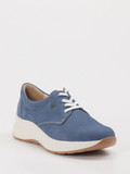 Finn Comfort – Sneaker aus Nubukleder blau