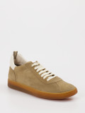 Officine Creative – Sneaker aus Veloursleder Taupe